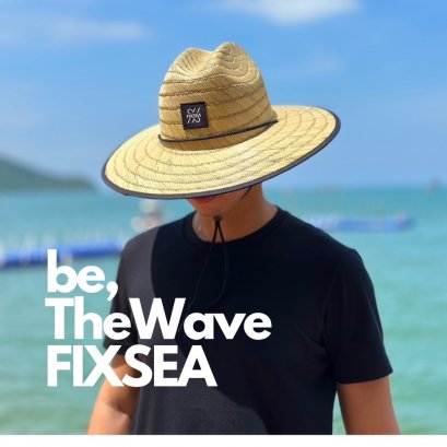 หมวกฟาง กันแดด เสริมซับผ้ากันร้อน เย็นสบาย FIXSEA